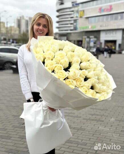 Розы Гиганты 101 51 букет