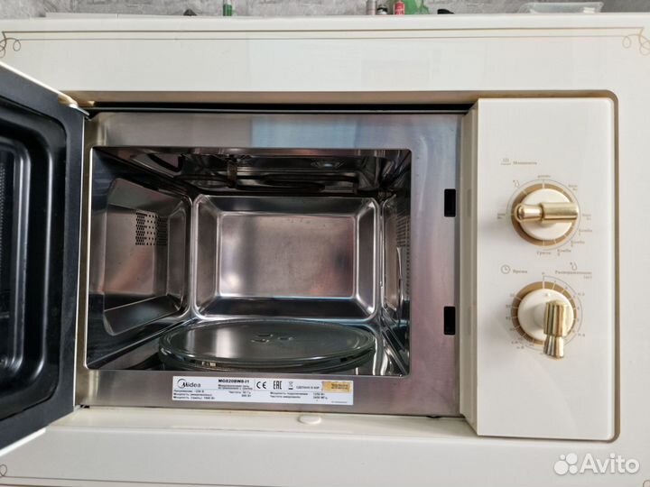 Встраиваемая микроволновая печь Midea с грилем