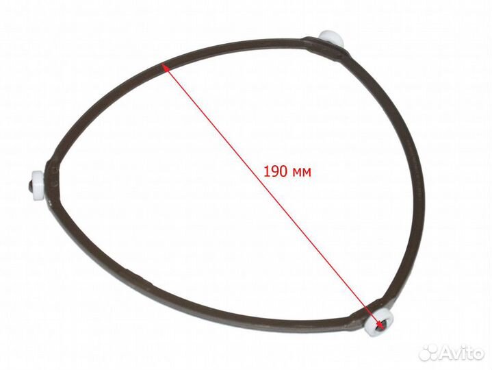 Кольцо вращения тарелки свч samsung (треугольное