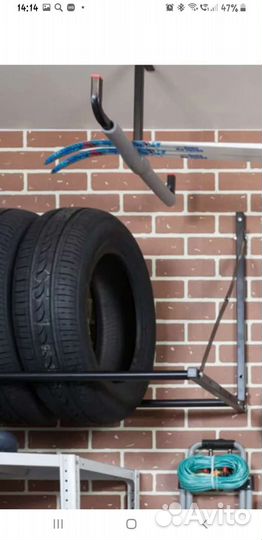 Полка на потолок под сноуборд и лыжи