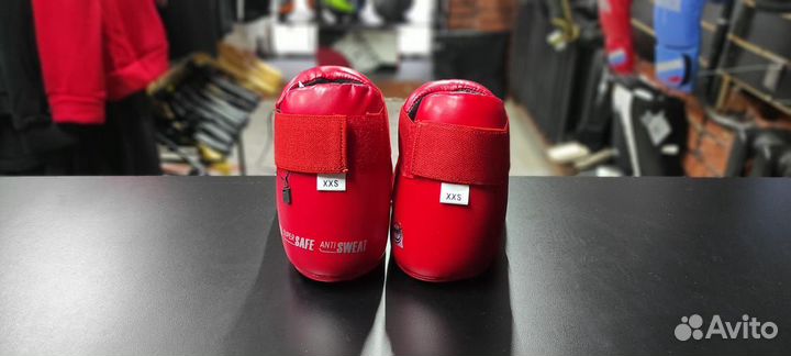 Защита стопы clinch safety foot kick красная