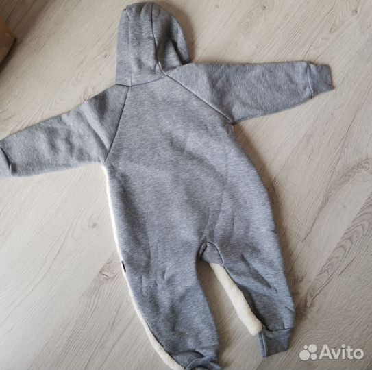 Комбинезон детский теплый Мишка, новый