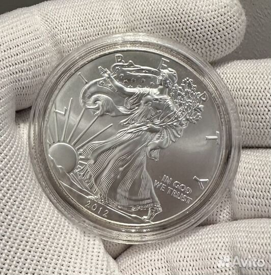 Доллар США 2012, Шагающая Свобода, 1 oz Ag999