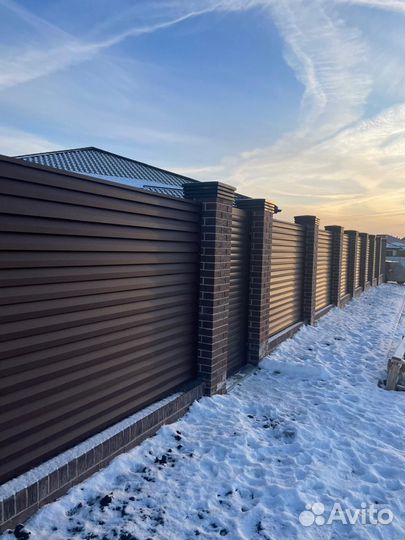 Забор жалюзи, ламели для забора