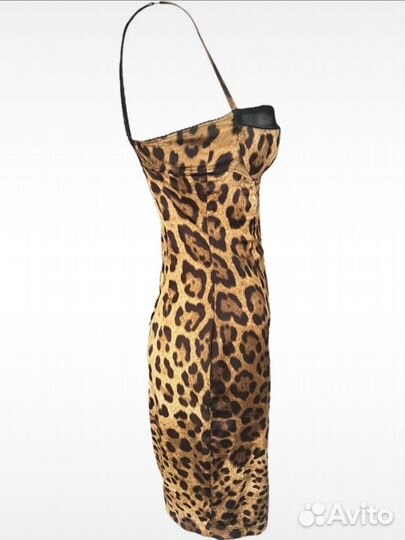 Леопардовое платье Dolce Gabbana