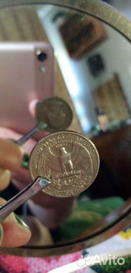 Монета 1978г. liberty ouarter dollar. Перевертыш