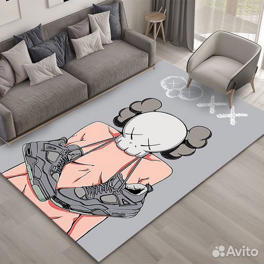 Коврик Kaws, bearbrick, коврик в комнату