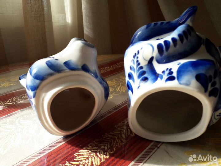 Гжель медведь медовница Авторская работа