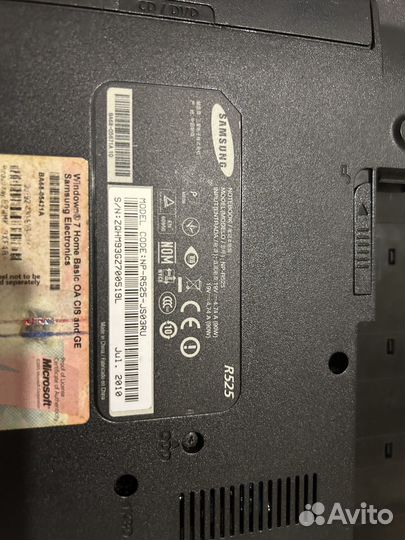 Ноутбук Samsung r525