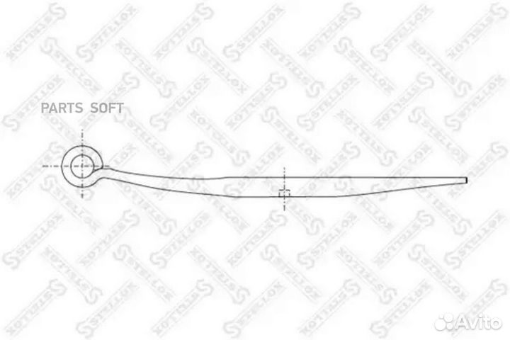 Stellox 8455685SX 84-55685-SX полурессора 1-листов