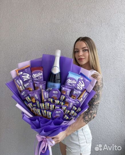 Съедобные букеты сладкие подарки набор