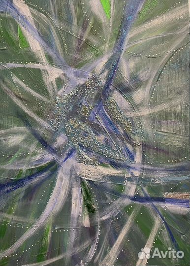 Картина акрил абстракция