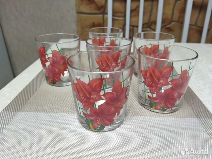 Набор новых стаканов, 6 шт