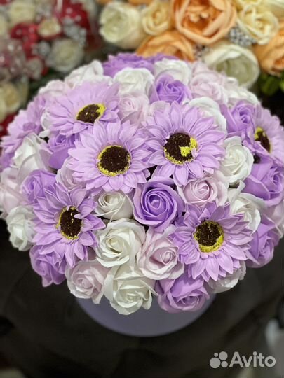 Букет розы герберы 8 марта подарок день рождения