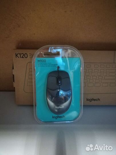 Клавиатура и мышь logitech