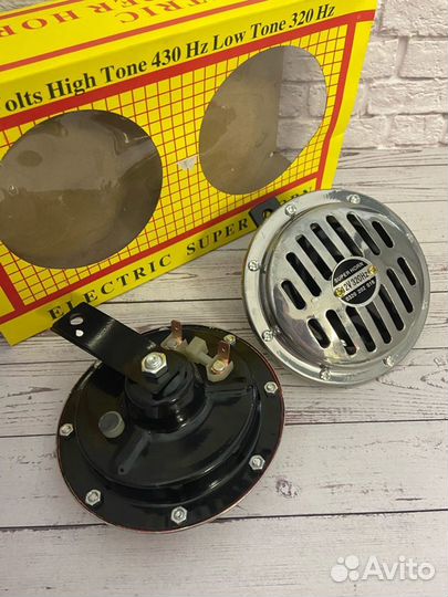 Сигнал звуковой дисковый 2 шт super horn 12V