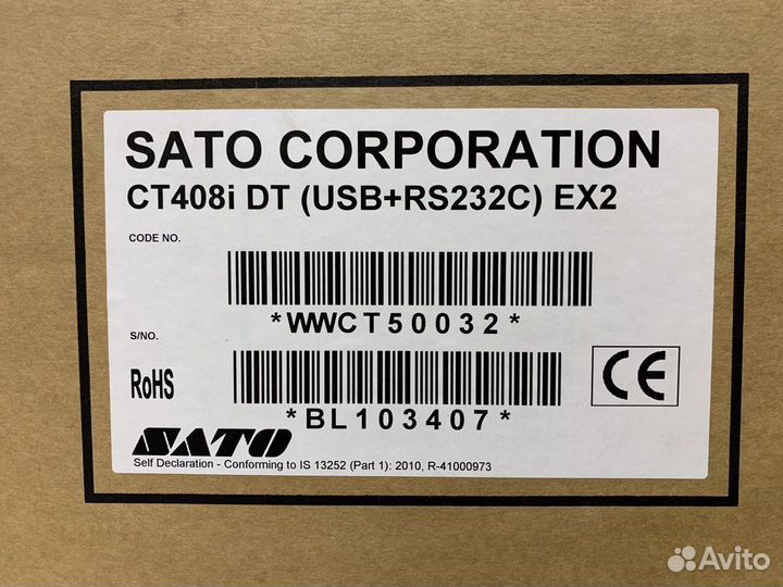 Настольный принтер этикеток sato CT408i DT
