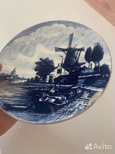 Настенная тарелка Delfts