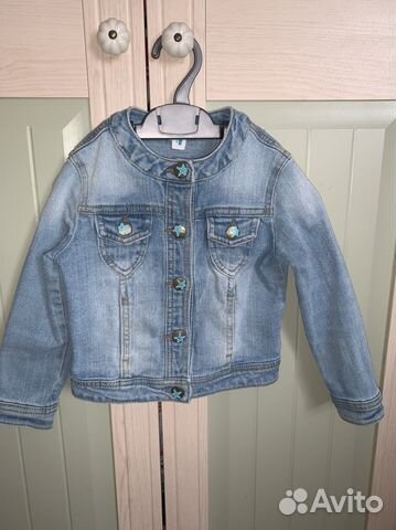 Джинсовая куртка для девочки 104