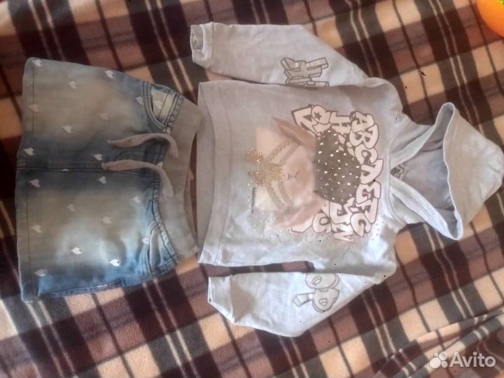 Толстовка, юбка для девочки 92-98