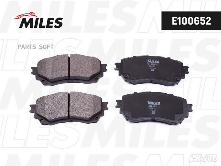 Miles E100652 Колодки тормозные mazda 6 12- передн