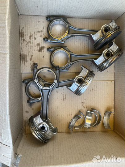 Шатун+поршни с Лады largus