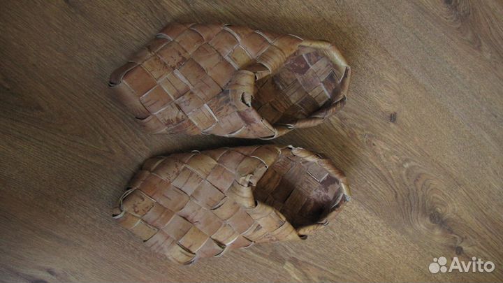 Лапти из березового лыка, Винтаж 1970-е