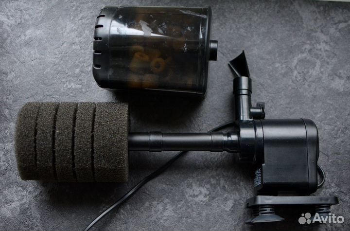 Фильтр лампы грелки и компрессор для аквариума