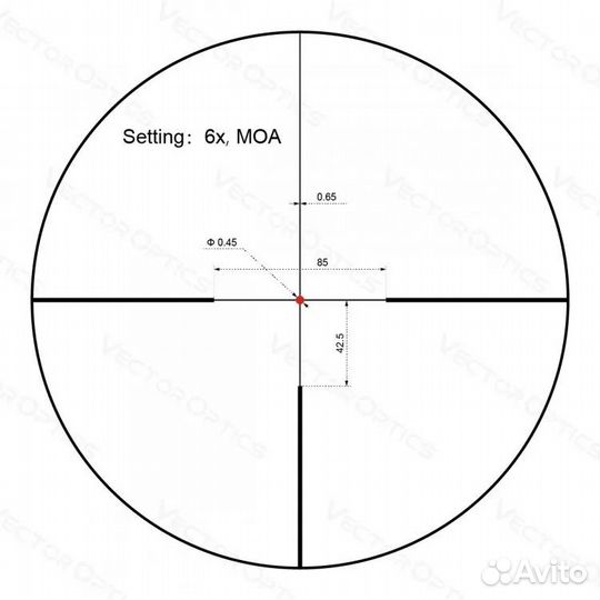 Прицел Vector Optics Constantine 1-6x24 SFP fiber