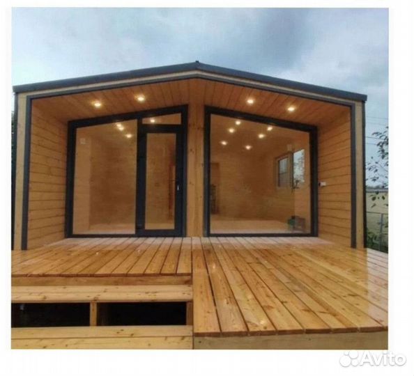 Дом каркасный 7х4,8 с верандой SY-254-K17