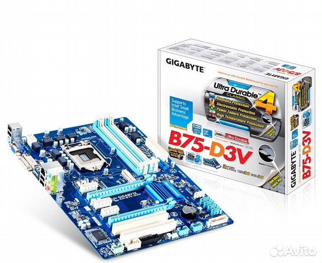 Комплект 1155 gigabyte GA-B75-D3V и asrocН81М-DGS