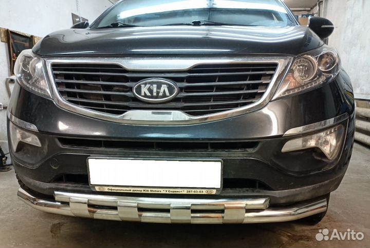 KIA Sportage 2010 Защита переднего бампера