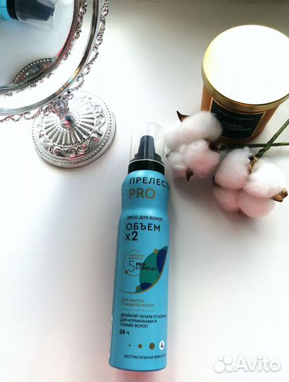 Новый мусс для волос Объем х2 Прелесть Pro