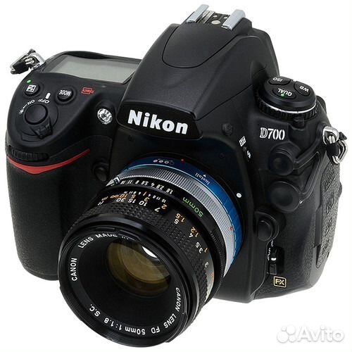 Адаптер Fotodiox Pro Canon FD - Nikon F