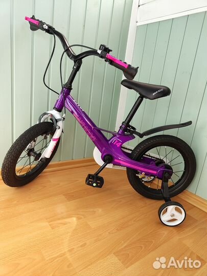 Велосипед maxiscoo space 14 для девочки новый
