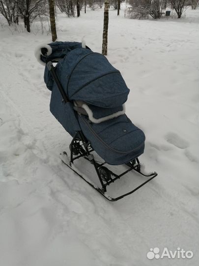 Санки коляска ника kids