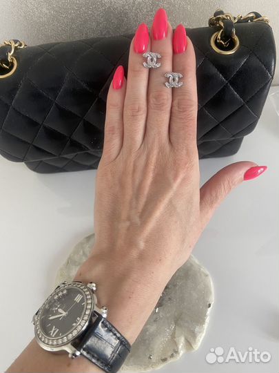 Серьги маленькие chanel vip gift