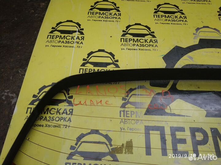 Стекло заднее для Chevrolet Lanos 2004-2010