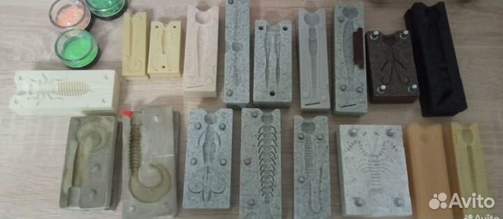 Набор форм для силиконовых приманок