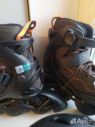 Ролики детские раздвижные Oxelo и защита Oxelo