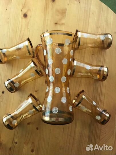 Кувшин и 6 стаканов