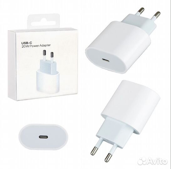 Быстрая Зарядка 20W под USB Type-C / Адаптер