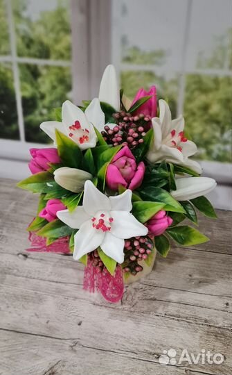 Интерьерные композиции из мыла