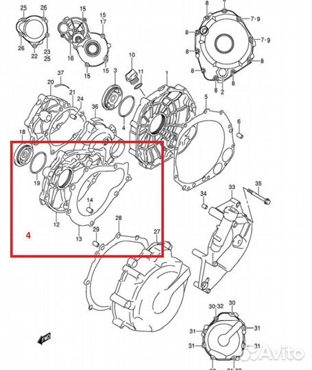 Kомплект прокладок Suzuki GSX-R600 GSX-R750