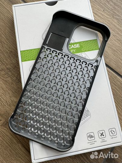 Чехол на iPhone 15 pro алюминиевый
