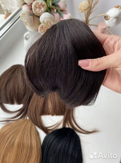 Чёлка из натуральных волос