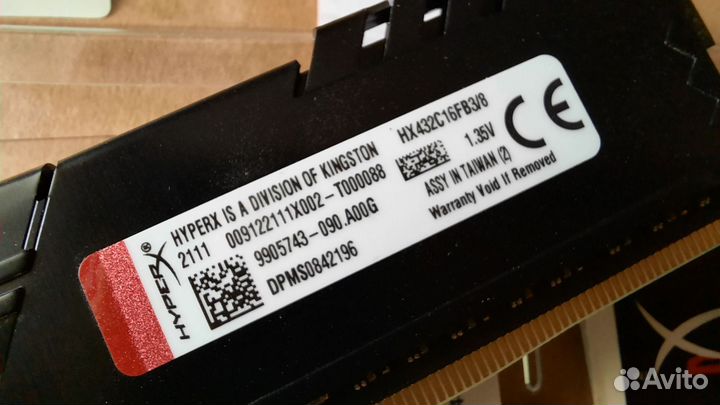 Kingston HyperX fury Black DDR4 3200 16(8x2) Gb