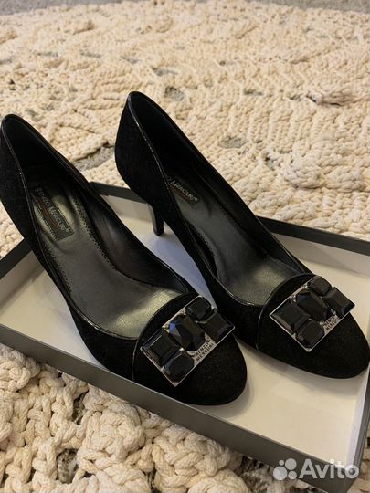 Туфли женские 38 размер натуральная замша черные