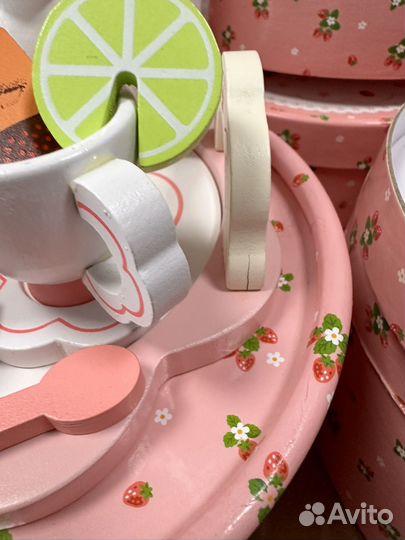 Чайный набор, деревяная игрушка