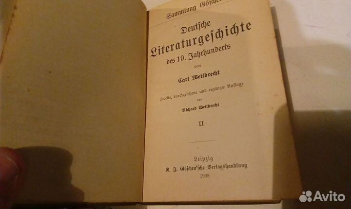 Старинная немецкая книга 1908г издания